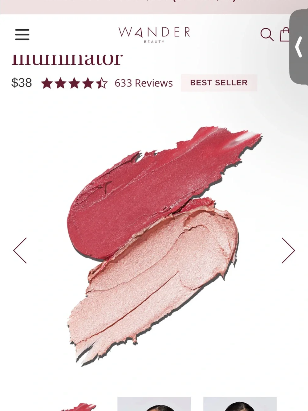 Wander Beauty cream blush
